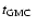 $\mbox{$t_{\rm GMC}$ }$
