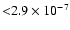 ${<}2.9\times10^{-7}$