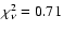 $\chi^2_{\nu} = 0.71$