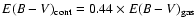 $E(B - V)_{\rm cont}=0.44\times E(B-V)_{\rm gas}$