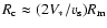 $R_{\rm c} \approx (2V_*/v_{\rm s})R_{\rm m}$