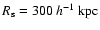 $R_{\rm s} = 300~ h^{-1}~ {\rm kpc}$