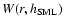 $W(r,h_{{\rm SML}})$