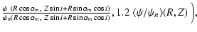$\textstyle \frac{\psi ~ (R \cos \alpha_m,~ Z \sin i + R \sin \alpha_m \cos i)}{...
...in i + R \sin \alpha_m \cos i)},
1.2 ~ \langle \psi/\psi_n \rangle (R,Z)~\Big),$