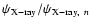 $\psi_{{\rm X-ray}}/\psi_{{\rm X-ray},~n}$