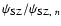 $\psi_{{\rm SZ}}/\psi_{{\rm SZ},~n}$