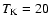 $T_{\rm K}=20$