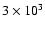 $3\times 10^3$