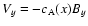 $V_y=-c_{\rm A}(x)B_y$