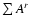 $\sum A^{r}$
