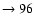 $ \rightarrow 96$