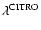 $\lambda ^{{\rm CITRO}}$
