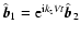$\hat{\vec{b}}_{1} = {\rm e}^{{\rm i} k_{z} V t} \hat{\vec{b}}_{2}$