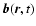 $\vec{b}(\vec{r}, t)$