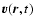 $\vec{v}(\vec{r}, t)$