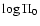 $\log{\Pi_0}$
