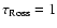 $\tau_{{\rm Ross}}= 1$