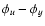 $\phi_u-\phi_y$