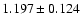 $1.197\pm0.124$