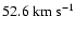 $52.6~\rm {km}~\rm {s}^{-1}$