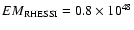 $EM_{\rm RHESSI}=0.8\times10^{48}$