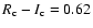 $R_{\rm c}-I_{\rm c}=0.62$