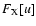 $F_{\rm X}[u]$