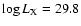$\log L_{\rm X}=29.8$