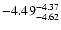 $ \rm -4.49_{ -4.62}^{ -4.37}$