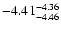 $ \rm -4.41_{ -4.46}^{ -4.36}$