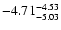$ \rm -4.71_{ -5.03}^{ -4.53}$