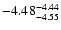 $ \rm -4.48_{ -4.55}^{ -4.44}$