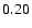 $ \rm0.20_{ }^{ }$