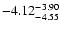 $ \rm -4.12_{ -4.55}^{ -3.90}$