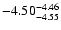 $ \rm -4.50_{ -4.55}^{ -4.46}$