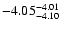 $ \rm -4.05_{ -4.10}^{ -4.01}$
