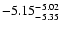 $ \rm -5.15_{ -5.35}^{ -5.02}$