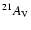 $^{21}A_{\rm V}$