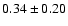 $0.34 \pm 0.20$