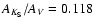 $A_{K_{\rm S}}/A_V=0.118$