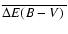 $\overline{\Delta\mbox{$E(B-V)$ }}$