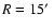 $R=15\hbox{$^\prime$ }$