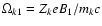 $\Omega_{k1}=Z_k e B_1/m_k c$