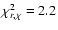 $\chi_{r,\chi}^{2}=\rm {2.2}$
