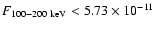 $F_{100-200~\rm {keV}}<5.73 \times 10^{-11}$