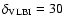 $\delta_{\rm {VLBI}}=30$