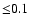 ${\leq} 0.1$