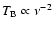 $T_{\rm {B}} \propto \nu^{-2}$