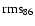 $\rm {rms}_{86}$