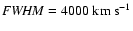 ${\it FWHM} = 4000~{\rm km~s}^{-1}$